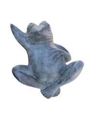 Fontaine, grenouille, en bronze, 30 cm, couchée sur le dos, de Mr Fredrik