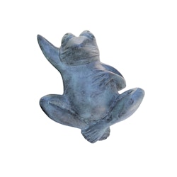 Fountain, frog, in bronze, 30 cm, lying on its back