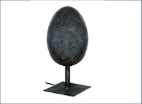 Egg  fountain in bronze, 25 cm