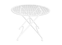Forged table, WHITE, round, 76 cm from Mr Fredrik