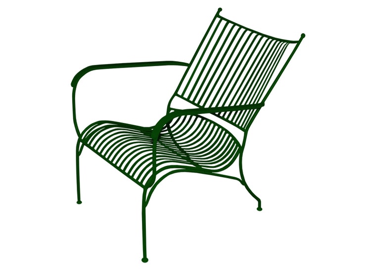 Lounge chair in forged iron, DARK GREEN from Mr Fredrik