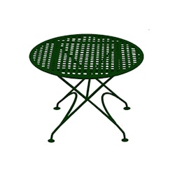 Table for recliner in forged iron, DARK GREEN, round, 60 cm from Mr Fredrik