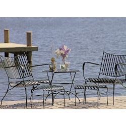 Tisch für Relaxsessel aus Schmiedeeisen, DUNKELGREEN, rund, 60 cm von Mr Fredrik