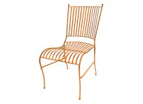 Chair in forged iron ORANGE, without armrests from Mr Fredrik