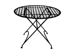 Table in forged iron, BLACK, round, 76 cm from Mr Fredrik