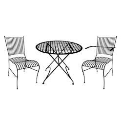 Table in forged iron, BLACK, round, 76 cm from Mr Fredrik