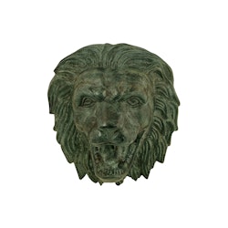 Väggfontän, lejonhuvud, gjort i brons