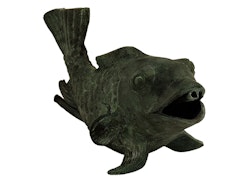 Fontaine à poissons en bronze, 16 cm, que nous appelions "Happy fish" de M. Fredrik