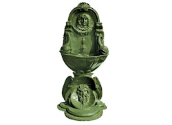 Brunnen, Wand, mit Stütze, aus Bronze