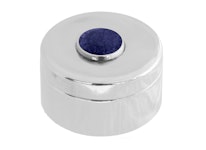 Box in pewter with stone in lapis lazuli on the lid from Munka Sweden