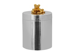 Box mit vergoldetem Frosch auf dem Deckel, von Munka Schweden, Design Fredrik Strömblad