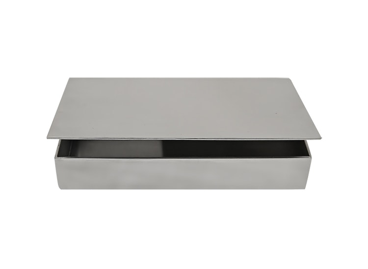 Box in pewter, rectangular from Munka Sweden, design Fredrik Strömblad