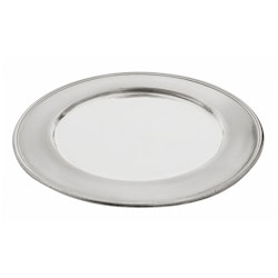 Gloria, charger plate in pewter, from Munka Sweden