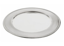 Gloria, charger plate in pewter, from Munka Sweden