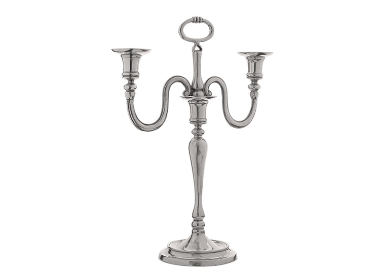 Ekerö, candlestick in pewter with crown, from Munka Sweden - Mr Fredrik