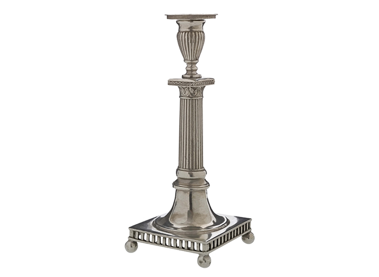 Hoof, candlestick in pewter, from Munak Sweden