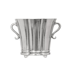 SIGNE, classic, smaller vase in pewter, for flowers