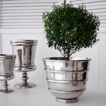 Barbro, outer pot in pewter