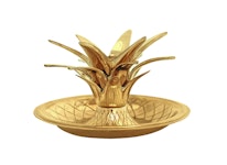 Chandelier, laiton, feuille d'ananas, de Gusums Messing