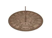 Sundial, 25 cm diameter in antique brass