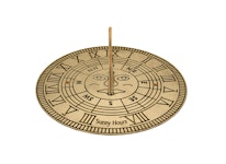 Sundial, 25 cm diameter in polished brass