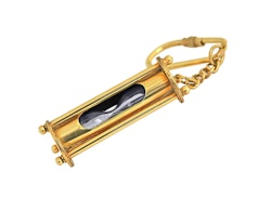 Keychain with hourglass
