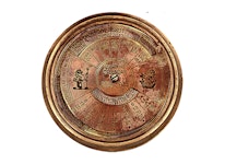 Compass with calendar for 40 years ahead
