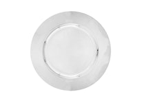 Envelope plate in nickel-plated steel, smooth, diameter 33 cm, from Mr Fredrik