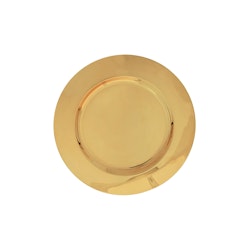 Small plate in brass, diameter 15 cm from Gusums Brass