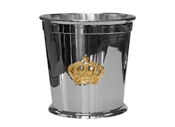 Champagnerkühler oder Blumentopf mit Krone aus Messing von Gusums Brass