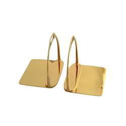 Bookends in the shape of stirrups, brass, par