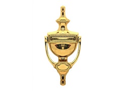 Door knocker, urn, in brass