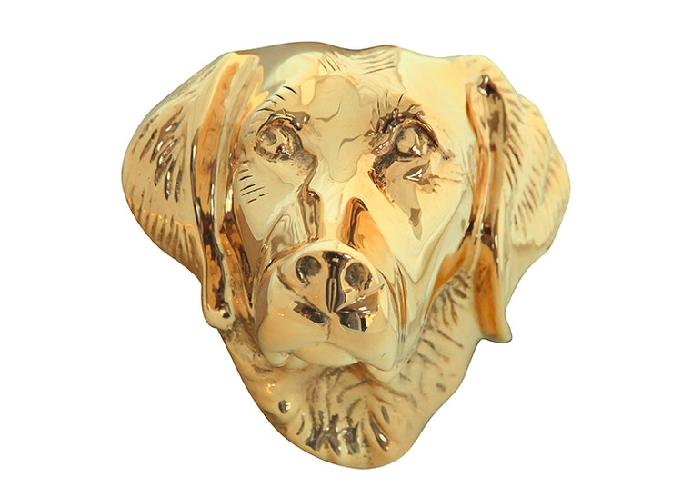 Door knocker in the shape of a labrador, larger