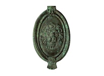 Dörrkläpp med lejonmaskaron i brons