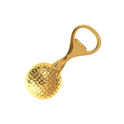 Bottle opener, in the shape of a golf ball