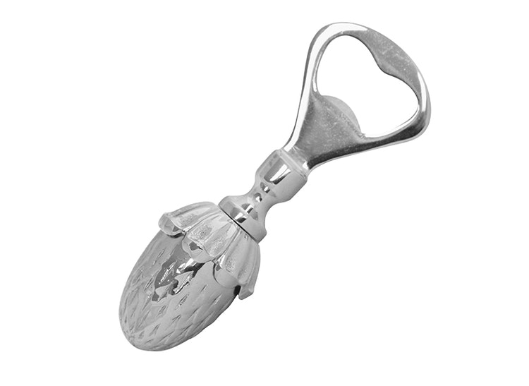 Bottle opener, in the shape of acorns in nickel-plated brass