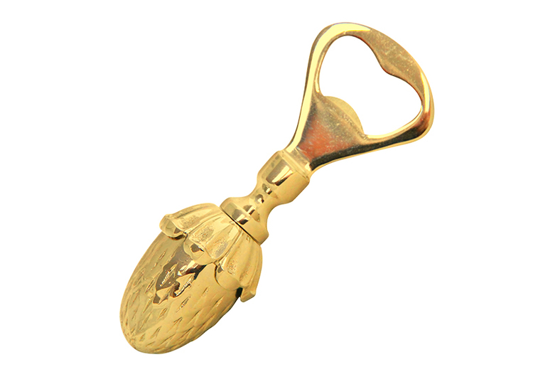 Bottle opener, in the shape of an acorn