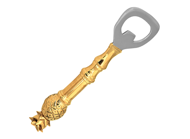 Bottle opener with pineapple on top