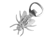 Bottle opener in the shape of a bee in nickel-plated brass