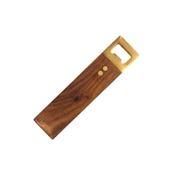 Bottle opener RETRO in wood and brass