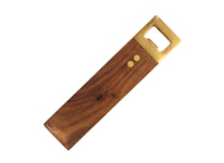 Bottle opener RETRO in wood and brass