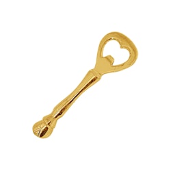 Bottle opener, as horseshoe in brass from Gusums Messing