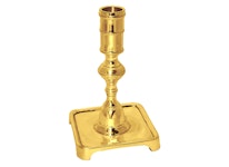 Candlestick in brass, classic model, from Gusums Messing