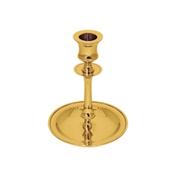 Candlestick, round, brass from Gusums Messing