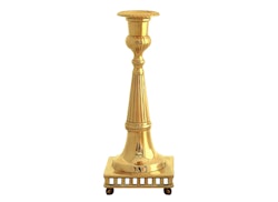 Klassisk ljusstake med gallerfot, Gusums Messing