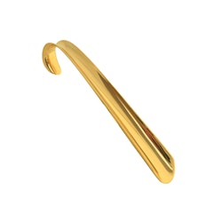 Shoe horn, long model, in solid brass