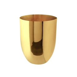 Vase in brass, 8 cm x 5.6 cm, from Gusums Messing