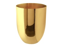 Vase, round, in brass, 20 x 15 cm from Gusums Messing