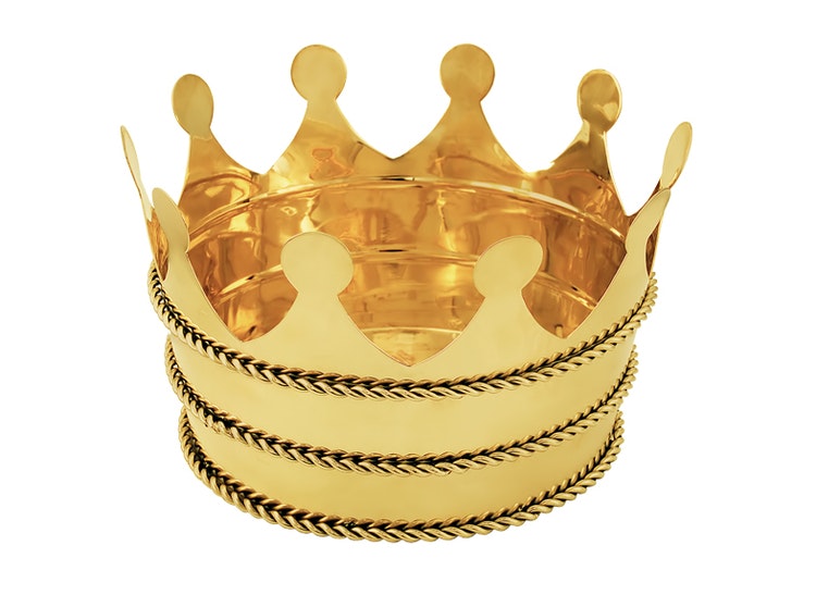 Pot in brass "Queen"