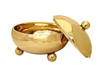 Small bowl with lid in brass from Gusums Messing